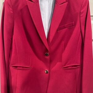 Worn one time for a conference. Tahari Vibrant Red Blazer